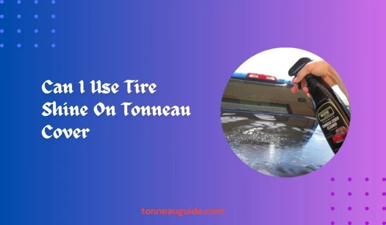 Can I Use Tire Shine On Tonneau Cover